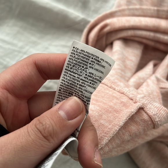 Gap Softspun Pink Wrap Knit Tank Top - Chalk Pink, Size L - Picture 3 of 4